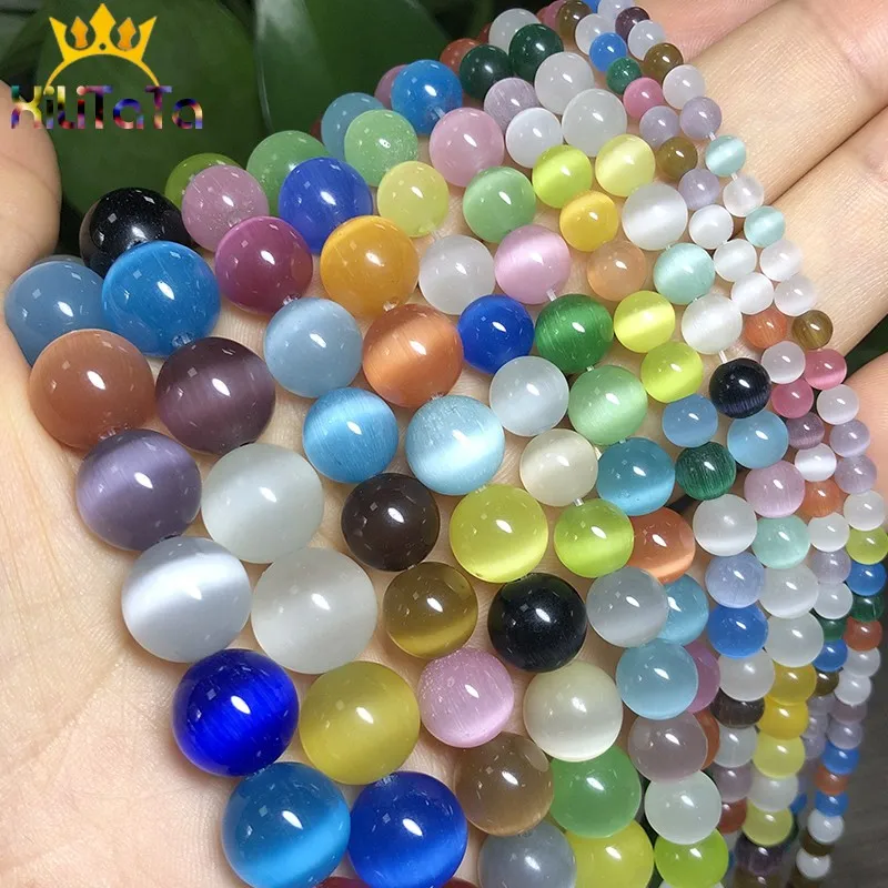 AAA Multicolor Cat Eye Beads High Quality Smooth Round Loose Beads For Jewelry Making Opal Stone Diy Charm Bracelets 4/6/8/10/12
AAA Multicolor Cat Eye Beads High Quality Smooth Round Loose Beads For Jewelry Making Opal Stone Diy Charm Bracelets 4/6/8/10/12