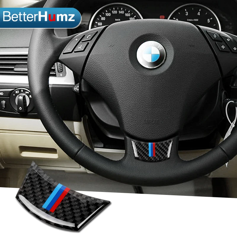 Carbon Fiber Car Steering Wheel Sticker M stripe Emblem Stickers for BMW E60 E61 5 Series 530 523 525 520 535 545 i d 528 Xdrive
Carbon Fiber Car Steering Wheel Sticker M stripe Emblem Stickers for BMW E60 E61 5 Series 530 523 525 520 535 545 i d 528 Xdrive