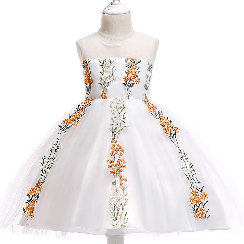 Flower embroidery girl dress for wedding clothes first communion princess dress baby costume 3-10 years children clothing L5023
Flower embroidery girl dress for wedding clothes first communion princess dress baby costume 3-10 years children clothing L5023