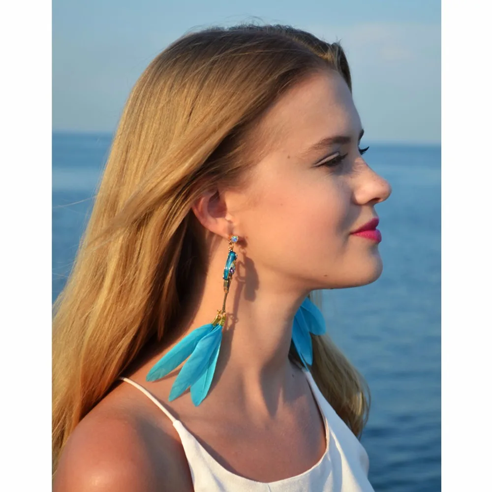 eManco 3 Color Elegant Enamel Bird Feather Drop Dangle Earrings for Women Accessories Brand Jewelry
eManco 3 Color Elegant Enamel Bird Feather Drop Dangle Earrings for Women Accessories Brand Jewelry
