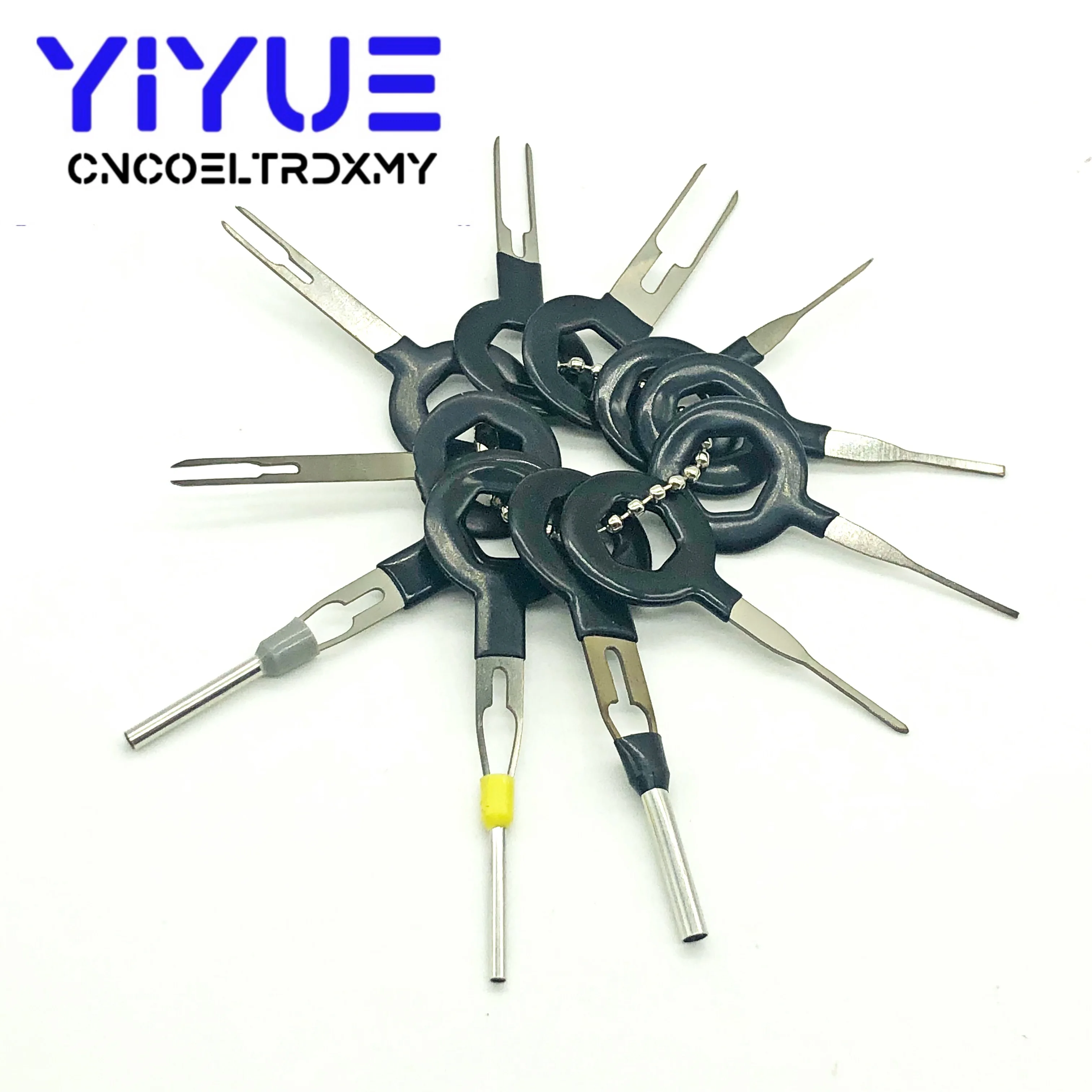 11pcs Auto Terminal Removal Tool Car Plug Wire Harness Terminal Extraction Pick Connector Crimp Pin Back Needle Remove Tool Set
11pcs Auto Terminal Removal Tool Car Plug Wire Harness Terminal Extraction Pick Connector Crimp Pin Back Needle Remove Tool Set