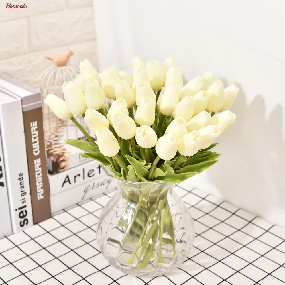 10pcs/lot Tulip Artificial Flower PU artificial bouquet Real touch flowers For Home Wedding decorative flowers & wreaths
10pcs/lot Tulip Artificial Flower PU artificial bouquet Real touch flowers For Home Wedding decorative flowers & wreaths