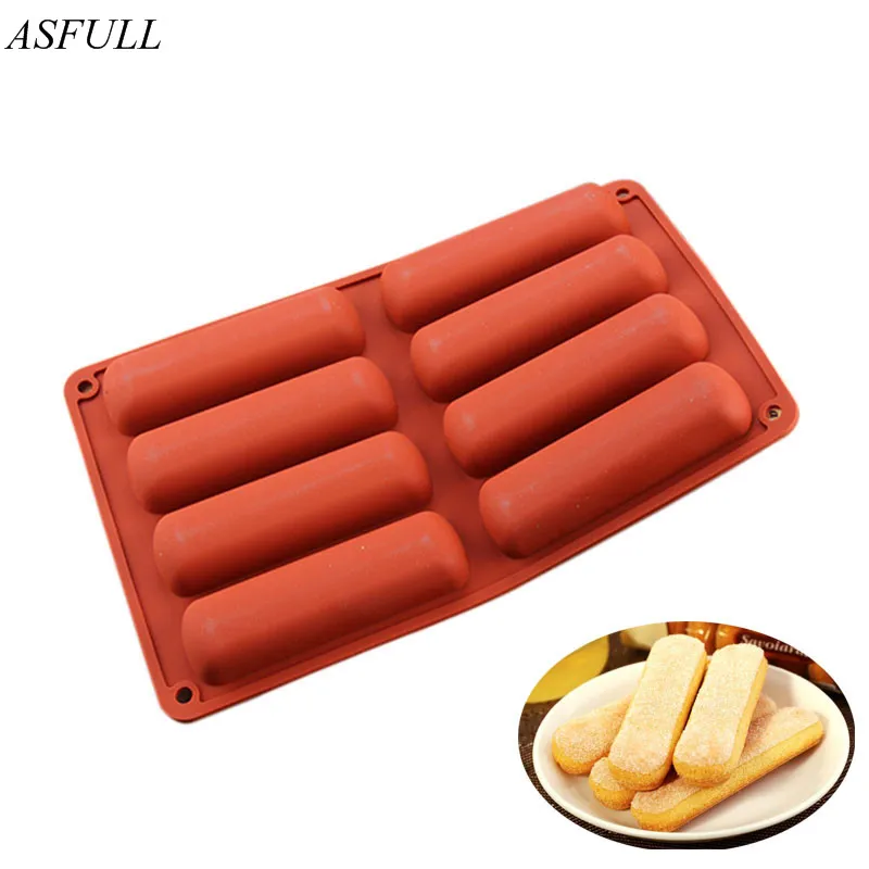 ASFULL Bakeware Tools Cake Pastry Mould 8-Cavity Rectangles Shape Silicone Mold For Pudding Soap Brownie Egg Tart Cornbread
ASFULL Bakeware Tools Cake Pastry Mould 8-Cavity Rectangles Shape Silicone Mold For Pudding Soap Brownie Egg Tart Cornbread