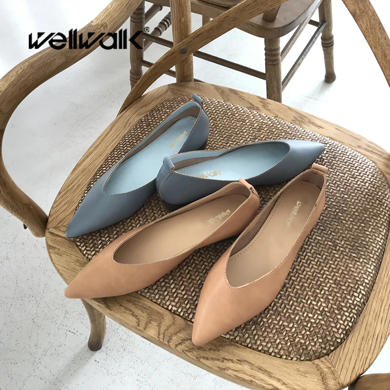 Wellwalk Pointed Toe Flat Shoes Women Foldable Moccasins Solid Color Ladies Spring Korean Shoes Female Leather PU Slip On Loafer
Wellwalk Pointed Toe Flat Shoes Women Foldable Moccasins Solid Color Ladies Spring Korean Shoes Female Leather PU Slip On Loafer