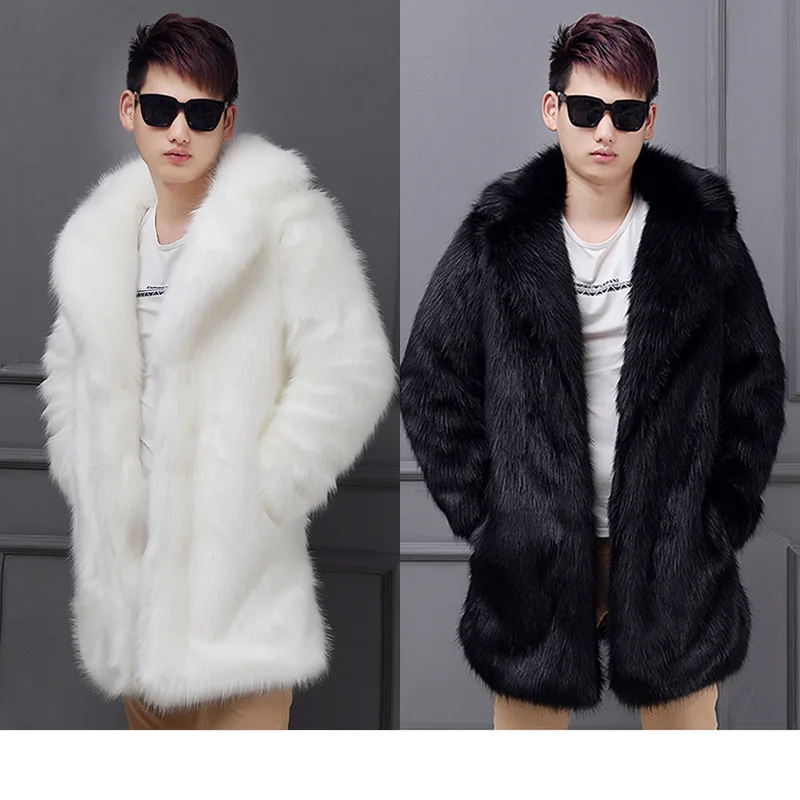 S-6XL New Fashion faux fox fur Trench Coat men's Overcoat thickened medium-length long sleeve faux fur Coat Men Winter Clothes
S-6XL New Fashion faux fox fur Trench Coat men's Overcoat thickened medium-length long sleeve faux fur Coat Men Winter Clothes