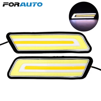 FORAUTO 2pcs LED Car DRL Flexible Daytime Running Light Reversing Light COB Turn Signal Lamps Super Bright Auto Lamp
FORAUTO 2pcs LED Car DRL Flexible Daytime Running Light Reversing Light COB Turn Signal Lamps Super Bright Auto Lamp