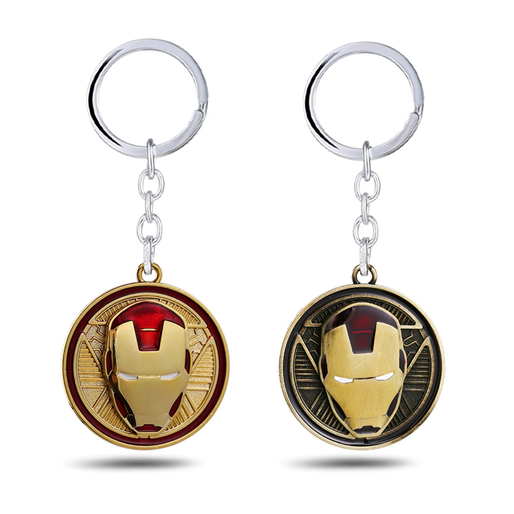 Movie The Avengers Endgame Iron Man Keychain For Men Metal Model Rotatable Super Hero Mask Key Chain Women Jewelry llaveros New
Movie The Avengers Endgame Iron Man Keychain For Men Metal Model Rotatable Super Hero Mask Key Chain Women Jewelry llaveros New