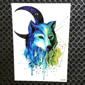 Geometry Tribal Blue Wolf King Arabic Moon Temporary Tattoo Sticker Women Fake Flash Tatoo 21*15CM Diamond Waterproof Tattoo Men
Geometry Tribal Blue Wolf King Arabic Moon Temporary Tattoo Sticker Women Fake Flash Tatoo 21*15CM Diamond Waterproof Tattoo Men