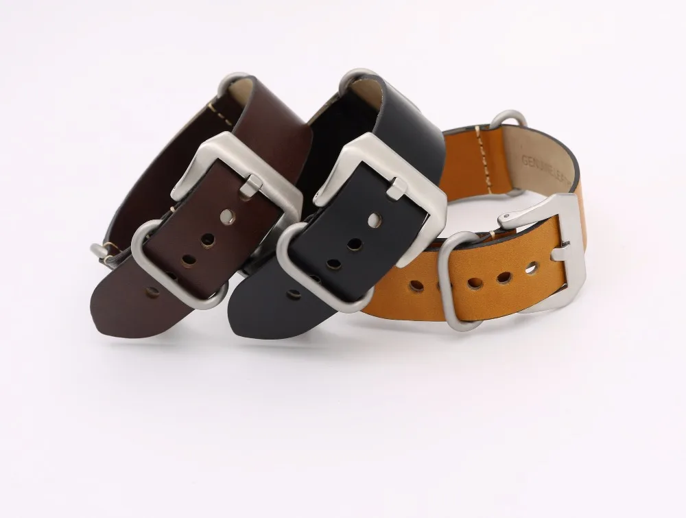 CARLYWET 24mm Brown Black Green Red VINTAGE Watch Band Leather Silver Screw Buckle Luxury Nato Zulu Ring For Luminor
CARLYWET 24mm Brown Black Green Red VINTAGE Watch Band Leather Silver Screw Buckle Luxury Nato Zulu Ring For Luminor