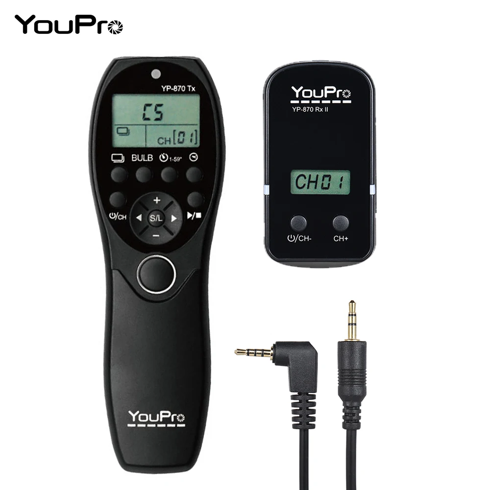 YouPro YP-870 II L1 2 4G беспроводной пульт дистанционного управления ЖК Таймер спуска