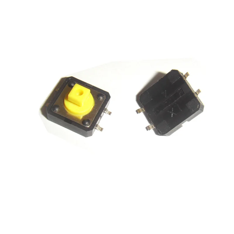 Free Ship 100pcs/lot SMD 12*12*7.3 mm Tactile Push Button Switch Tact Switch 12x12x7.3mm Yellow
Free Ship 100pcs/lot SMD 12*12*7.3 mm Tactile Push Button Switch Tact Switch 12x12x7.3mm Yellow