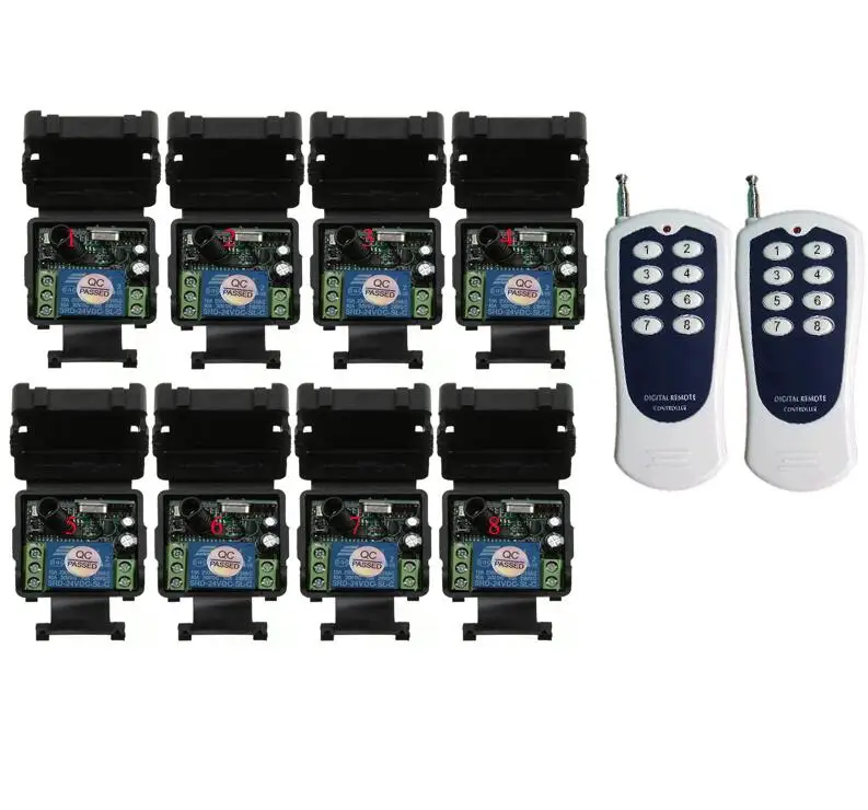 Universal DC 24 v 1channel mini RF wireless Video remote control light switch 10A relay receiver transmitter 100M
Universal DC 24 v 1channel mini RF wireless Video remote control light switch 10A relay receiver transmitter 100M
