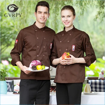 M-3XL Men Women Double-breasted Oblique Collar Long Sleeve with Pocket Chef Work Uniform Food Service Kitchen Bakers Chef Jacket
M-3XL Men Women Double-breasted Oblique Collar Long Sleeve with Pocket Chef Work Uniform Food Service Kitchen Bakers Chef Jacket