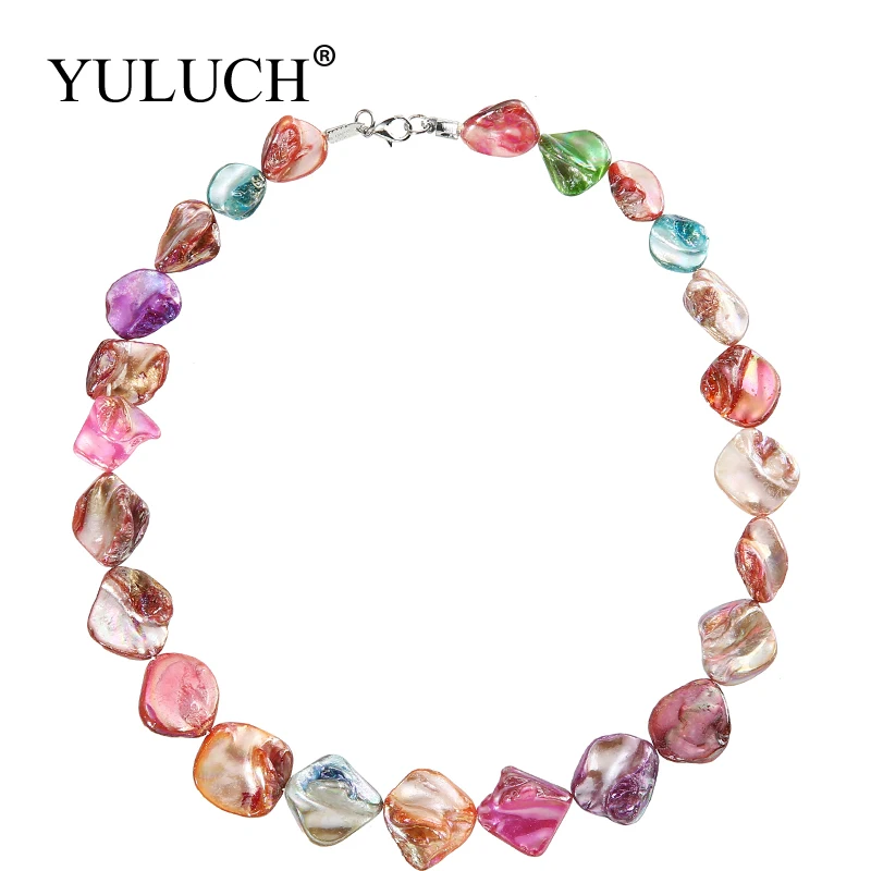 Aurora Effect Trendy Women Chain Necklaces Irregular Ocean Shell Colourful Jewelry Shining Necklace Brand Jewelry Sale YULUCH
Aurora Effect Trendy Women Chain Necklaces Irregular Ocean Shell Colourful Jewelry Shining Necklace Brand Jewelry Sale YULUCH