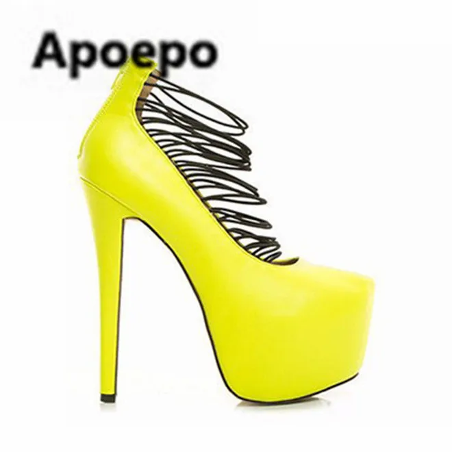 Sales Gladiator Hollow Round Toe Pumps Sexy Platform Women T-tied Zebra Shoes Ladies 16.5 cm Extreme Stiletto High Heels Pumps
Sales Gladiator Hollow Round Toe Pumps Sexy Platform Women T-tied Zebra Shoes Ladies 16.5 cm Extreme Stiletto High Heels Pumps