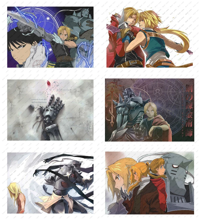 Fullmetal Alchemist Edward Elric Alphonse Elric wall sticker kraft poster Japanese Anime Poster Decorative paintings
Fullmetal Alchemist Edward Elric Alphonse Elric wall sticker kraft poster Japanese Anime Poster Decorative paintings