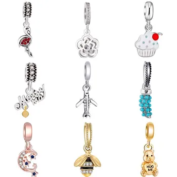 New Arrival Crystal Bee Cake Moon Bear Aircraft Lipstick Flower Heart Beads Fit Original Pandora Charms for Women DIY Jewelry
New Arrival Crystal Bee Cake Moon Bear Aircraft Lipstick Flower Heart Beads Fit Original Pandora Charms for Women DIY Jewelry