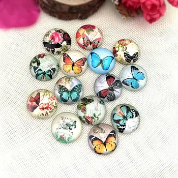 100pcs 18/20/25mm Butterfly Round Glass Cabochon Domes Flat back Glass beads Jewelry Finding Cameo Pendant Settings
100pcs 18/20/25mm Butterfly Round Glass Cabochon Domes Flat back Glass beads Jewelry Finding Cameo Pendant Settings