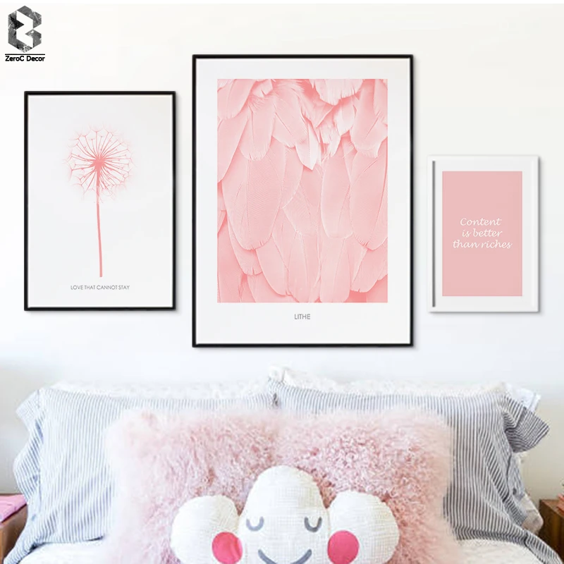 Nordic Art Posters and Prints Pink Feather Wall Art Canvas Painting Flower Modern Wall Pictures For Living Room Home Decor
Nordic Art Posters and Prints Pink Feather Wall Art Canvas Painting Flower Modern Wall Pictures For Living Room Home Decor