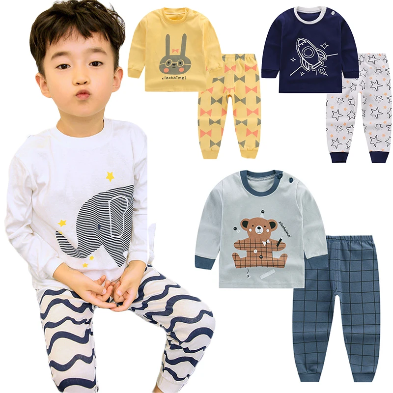 Kids Pajamas Set Boys Sleepwear Baby Girl Clothes Cotton Cartoon Nightwear Spring Autumn Pyjamas 2PCS Children's Clothing Sets
Kids Pajamas Set Boys Sleepwear Baby Girl Clothes Cotton Cartoon Nightwear Spring Autumn Pyjamas 2PCS Children's Clothing Sets