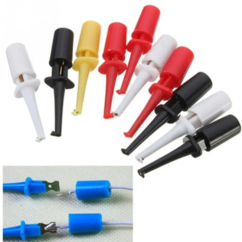 10Pcs Multimeter Lead Wire Kit Test Hook Colorful Small Probe Hook Clip Set Grabbers
10Pcs Multimeter Lead Wire Kit Test Hook Colorful Small Probe Hook Clip Set Grabbers