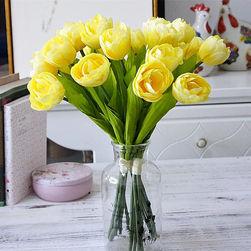 6Pcs/bunch French Tulips Artificial Flower For Home Wedding Decoration Acessories Silk Tulip Fake Flowers Flores
6Pcs/bunch French Tulips Artificial Flower For Home Wedding Decoration Acessories Silk Tulip Fake Flowers Flores