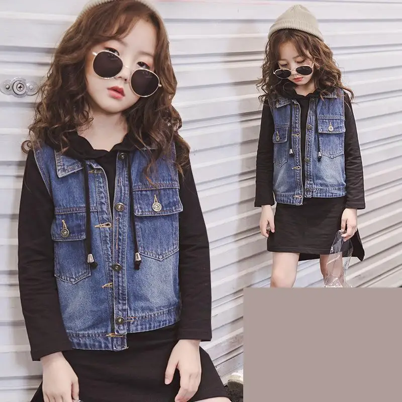 Spring 2019 New Baby Girls Clothing Sets Kids Clothes Tracksuits Sport Suit Denim Jacket + Hooded Dress Children Casual 2pcs Set
Spring 2019 New Baby Girls Clothing Sets Kids Clothes Tracksuits Sport Suit Denim Jacket + Hooded Dress Children Casual 2pcs Set