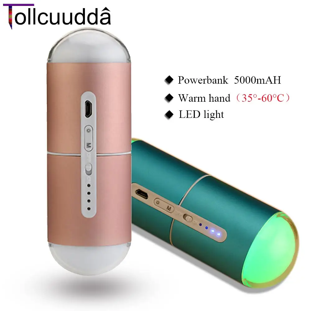 Tollcuudda Hand Warmer Power Bank 5000mah Multifun...