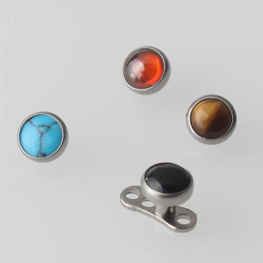 Mixed 4 C Stone Titanium G23 Micro Dermal Anchor With Skin Diver Base Piercing Body Jewelry
Mixed 4 C Stone Titanium G23 Micro Dermal Anchor With Skin Diver Base Piercing Body Jewelry