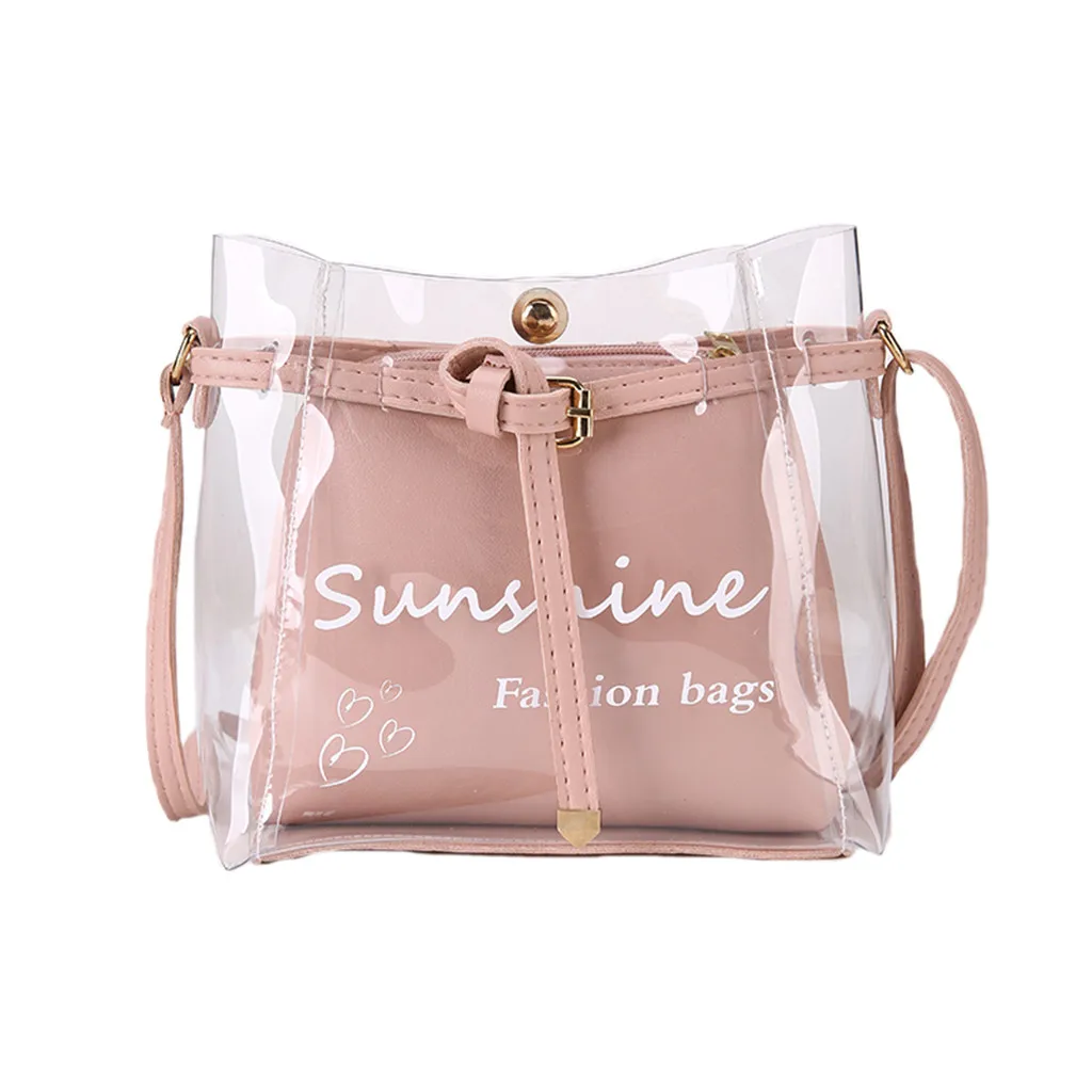 Women Summer Small Bag Transparent Jelly Handbag Wild Simple Shoulder Bag Set 2pcs British Fashion Simple Small Square Bag P2
Women Summer Small Bag Transparent Jelly Handbag Wild Simple Shoulder Bag Set 2pcs British Fashion Simple Small Square Bag P2