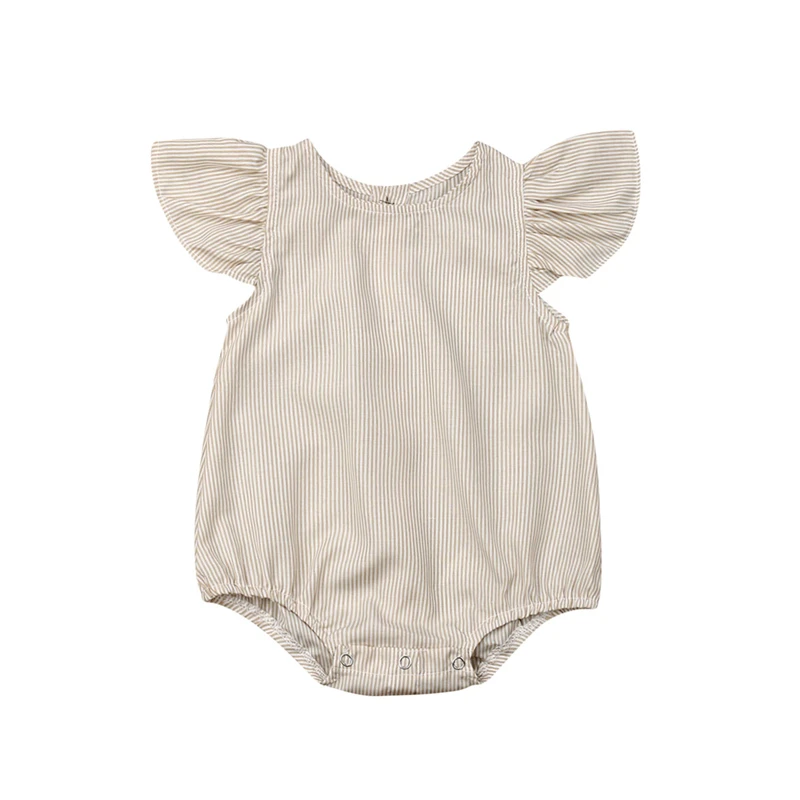 Cute Newborn Baby Girls Clothes Stripe Fly Sleeve Jumpsuit One Piece Outfits Baby Bodysuits Girls Playsuit Roupa Infantil Menina
Cute Newborn Baby Girls Clothes Stripe Fly Sleeve Jumpsuit One Piece Outfits Baby Bodysuits Girls Playsuit Roupa Infantil Menina