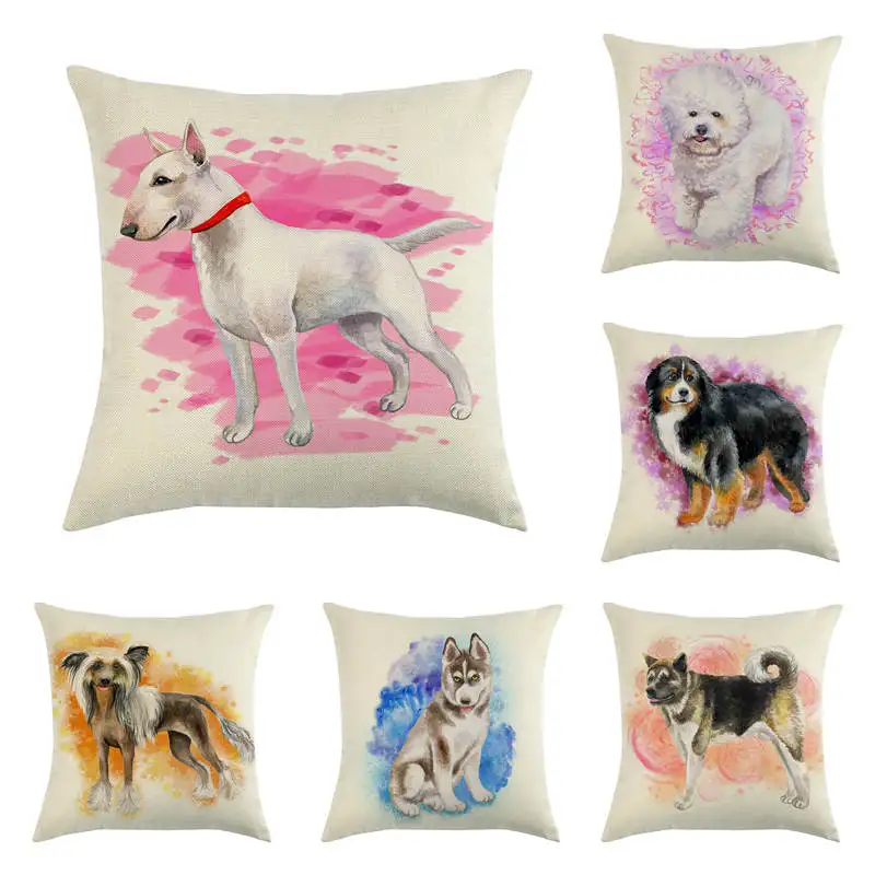 45cm*45cm Pet Dog Painted in Oil 1 Linen/cotton pillow cover sofa pillow case car seat cushion cover decorative pillows
45cm*45cm Pet Dog Painted in Oil 1 Linen/cotton pillow cover sofa pillow case car seat cushion cover decorative pillows