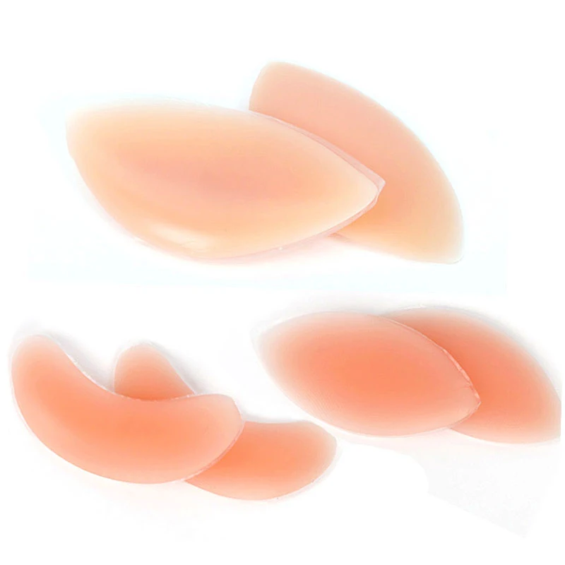 1pair 3 Types Women Silicone Bra Insert Pads Breast Up Lift Bra Enhancer Push Up Bra Padding Inserts Bikini Swimwear Invisible 3