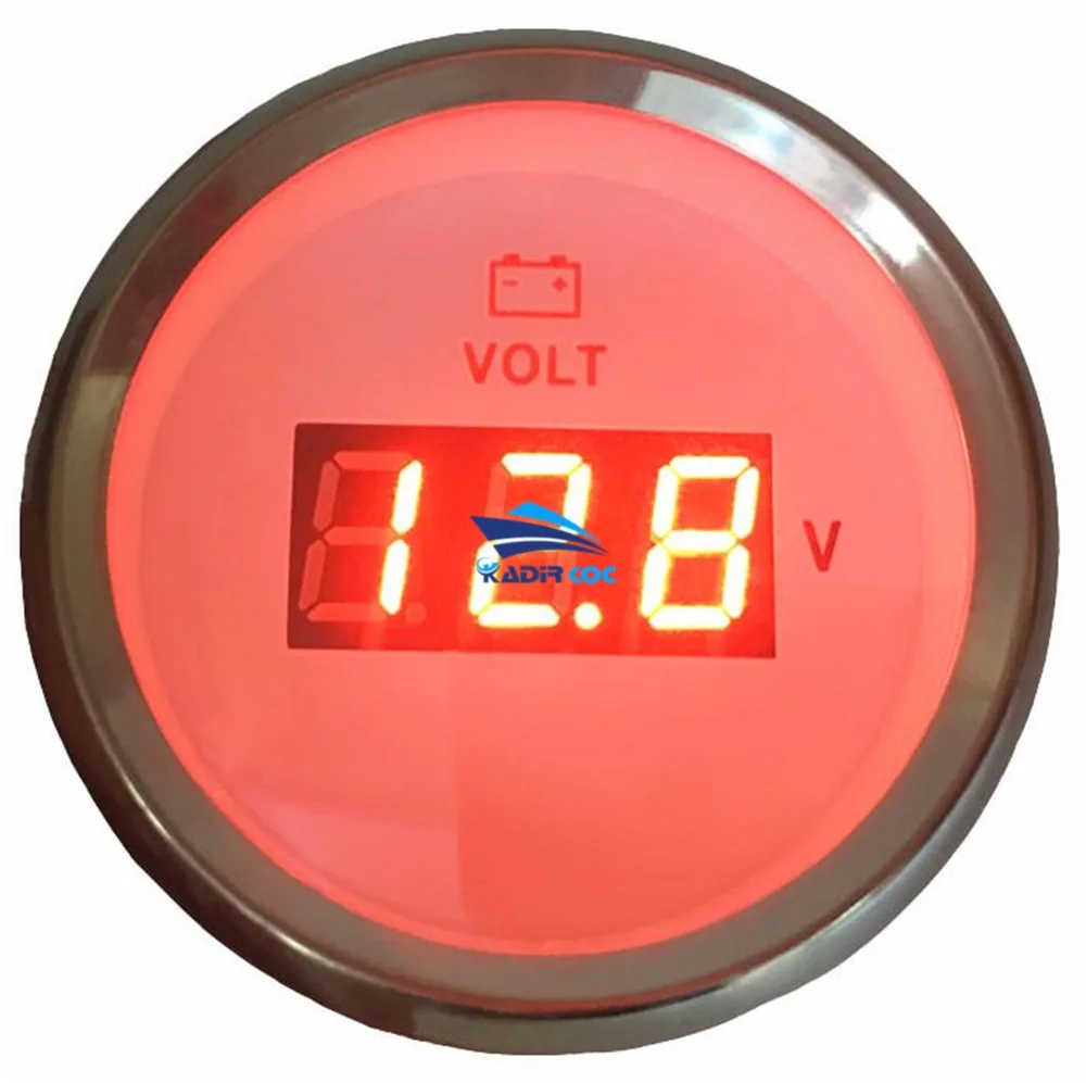 Pack of 1 52mm Digital LCD Volt Meters 8-32VDC Voltmeters with Red Backlight Waterproof Voltage Gauges for Car Truck Boat Yacht
Pack of 1 52mm Digital LCD Volt Meters 8-32VDC Voltmeters with Red Backlight Waterproof Voltage Gauges for Car Truck Boat Yacht