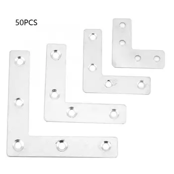 Angle Bracket 50pcs Stainless Steel L-shaped Corner Plate Connector Furniture Fittings Connectors bracket shelf
Angle Bracket 50pcs Stainless Steel L-shaped Corner Plate Connector Furniture Fittings Connectors bracket shelf