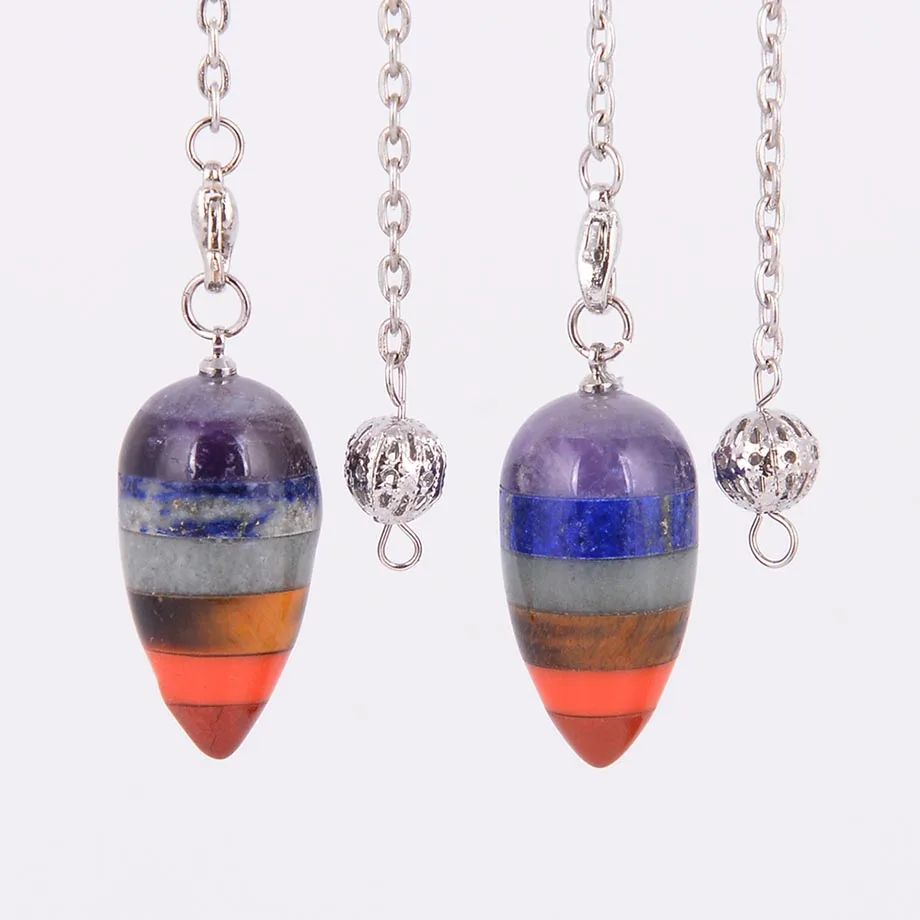 2019 Reiki Charm Pyramid 7 Chakra Natural Gem Stone Rainbow Layered Dowsing Healing Point Pendant Chain Pendulum Gifts D298-D30
2019 Reiki Charm Pyramid 7 Chakra Natural Gem Stone Rainbow Layered Dowsing Healing Point Pendant Chain Pendulum Gifts D298-D30