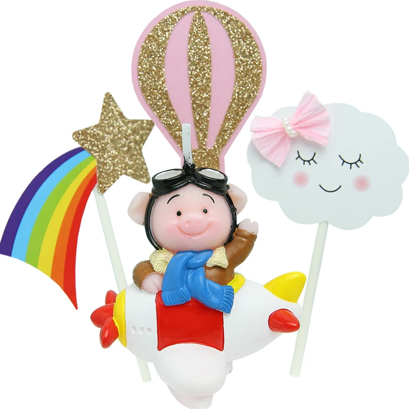 2019 Creative Cake Candle Decoration Airplane Flying Pig Candle Cute Children Cartoon Smokeless Birthday Candle Cloud Decoration
2019 Creative Cake Candle Decoration Airplane Flying Pig Candle Cute Children Cartoon Smokeless Birthday Candle Cloud Decoration