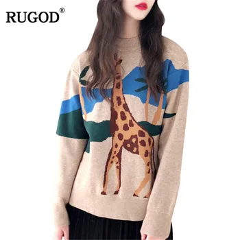 RUGOD New Fashion Female Sweater 2019 Autumn Winter Casual O-Neck Animal Knitted Pullovers For Women Sueter Mujer
RUGOD New Fashion Female Sweater 2019 Autumn Winter Casual O-Neck Animal Knitted Pullovers For Women Sueter Mujer