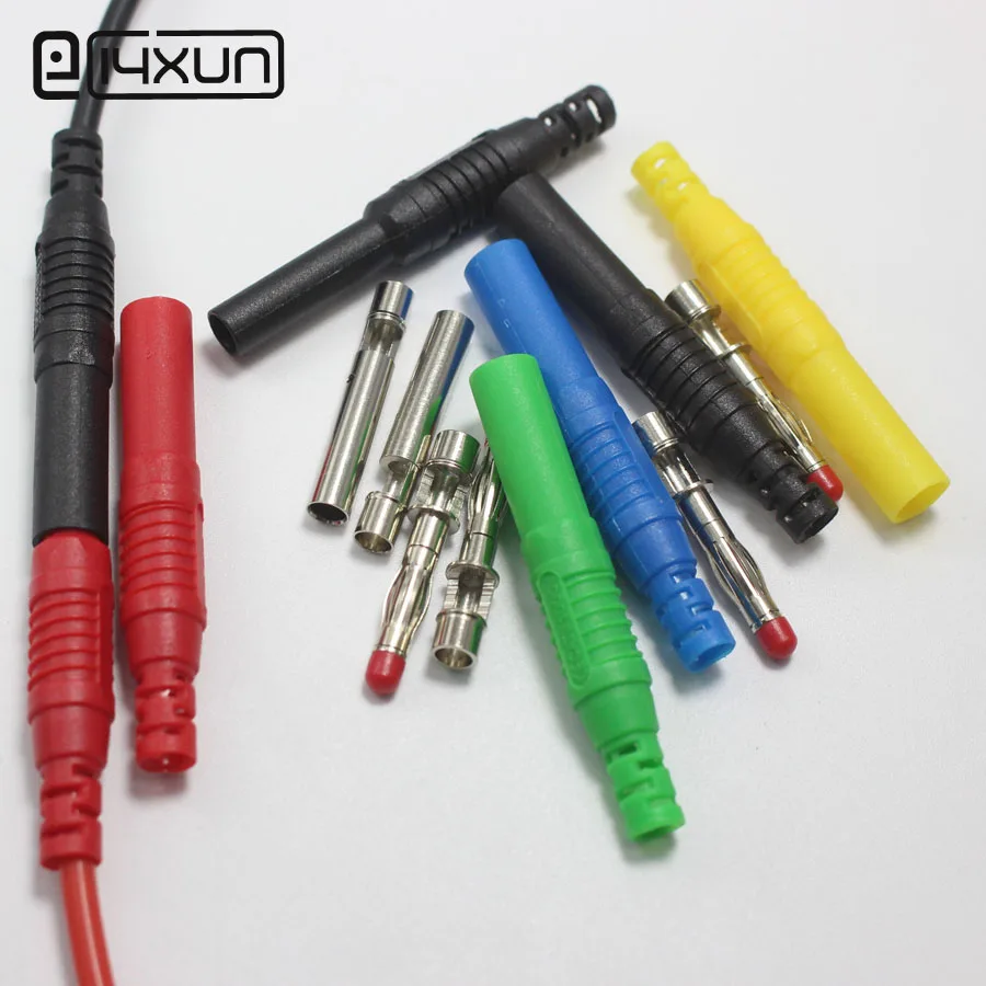 EClyxun 1pair Safety Shrouded 4mm Banana Plug + 4mm Banana jack for DIY Multimeter Assembly Test Leads Connectors
EClyxun 1pair Safety Shrouded 4mm Banana Plug + 4mm Banana jack for DIY Multimeter Assembly Test Leads Connectors