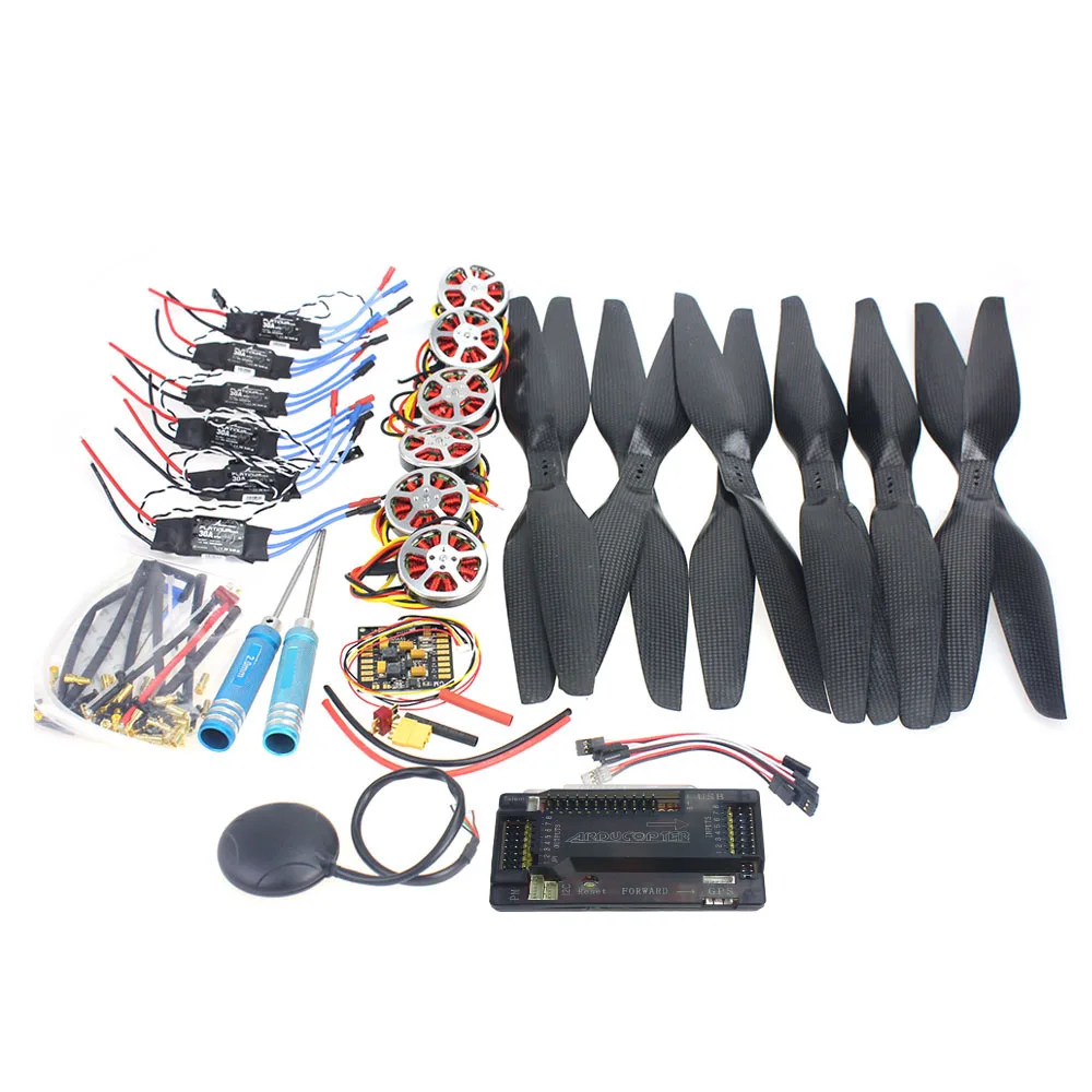 

F05422-C Foldable Rack RC Quadcopter Kit APM2.8 Flight Control Board+GPS+750KV Brushless Motor+15x5.5 Propeller+30A ESC