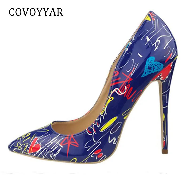 COVOYYAR 2019 Fancy Print Women Pumps Fashion Pointed Toe Lady Stiletto Thin High Heels Party Shoes Big Sizes 35-42 WHH665
COVOYYAR 2019 Fancy Print Women Pumps Fashion Pointed Toe Lady Stiletto Thin High Heels Party Shoes Big Sizes 35-42 WHH665