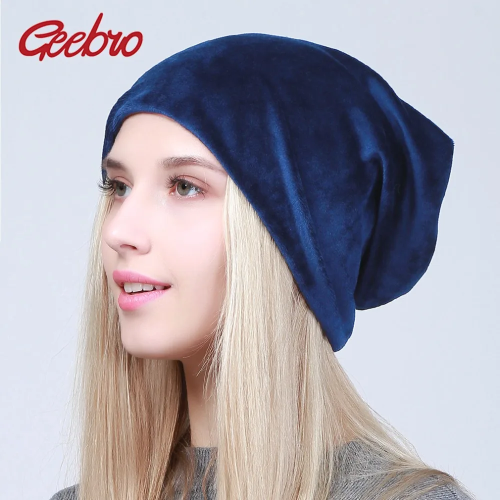 Geebro Spring Women's Plain Velour Beanies Hat Casual Warm Polyester Slouchy Beanie Hats For Women bonnet Skullies Gorra Cap
Geebro Spring Women's Plain Velour Beanies Hat Casual Warm Polyester Slouchy Beanie Hats For Women bonnet Skullies Gorra Cap
