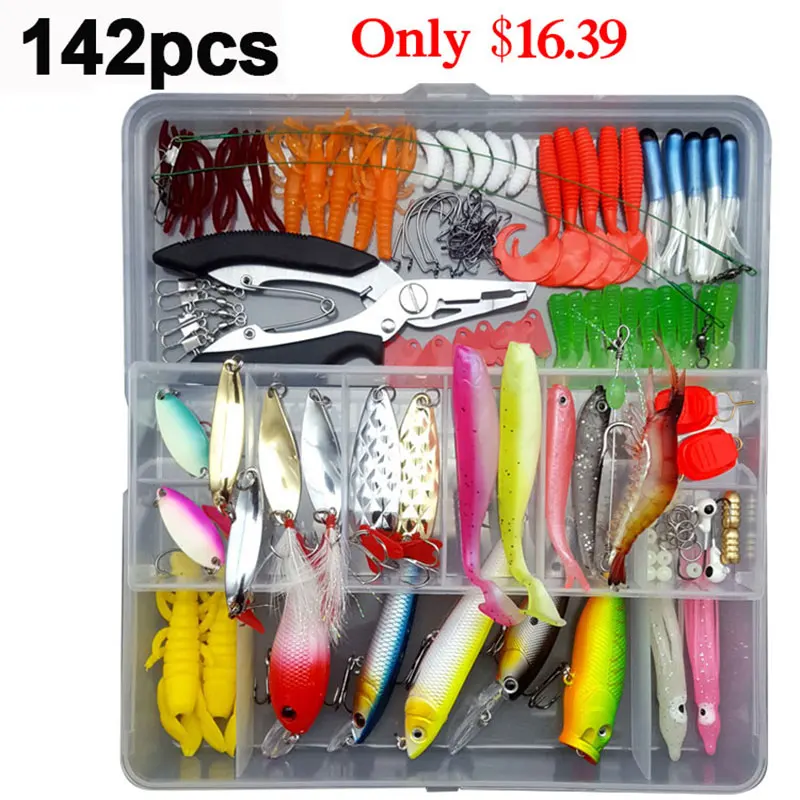 33/56/104/106/109/122/142/166/280pcs Fishing Lures Set Spoon Hooks Minnow Pilers Hard Lure Kit In Box Fishing Gear Accessories
33/56/104/106/109/122/142/166/280pcs Fishing Lures Set Spoon Hooks Minnow Pilers Hard Lure Kit In Box Fishing Gear Accessories