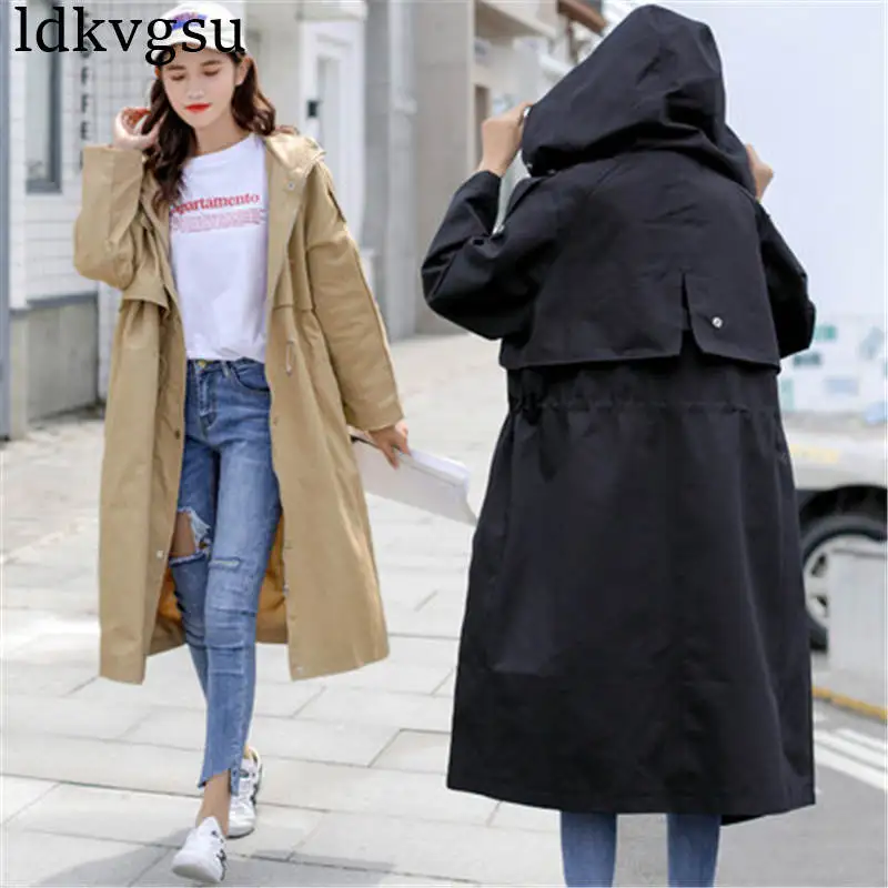 2019 New Casual Windbreaker Coats Korean Spring Autumn Women Chic Clothing Loose Long Trench Coat Outerwear V323
2019 New Casual Windbreaker Coats Korean Spring Autumn Women Chic Clothing Loose Long Trench Coat Outerwear V323