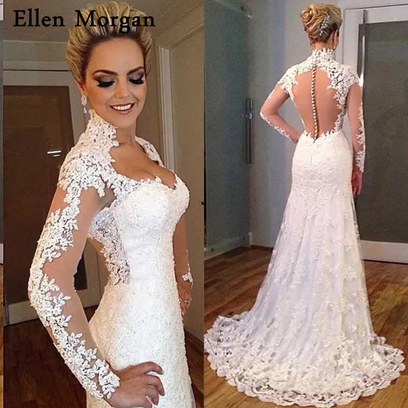 Summer Beach Mermaid Long Sleeves Wedding Dresses 2019 Illusion Lace Real Photos Sexy Sweetheart Cheap Lace Bridal Gowns
Summer Beach Mermaid Long Sleeves Wedding Dresses 2019 Illusion Lace Real Photos Sexy Sweetheart Cheap Lace Bridal Gowns