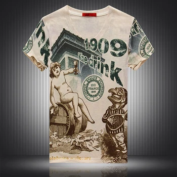 Retro character pattern 3D digital printing fashion short sleeve t shirt Summer 2018 New quality cotton luxury t shirt men M-3XL
Retro character pattern 3D digital printing fashion short sleeve t shirt Summer 2018 New quality cotton luxury t shirt men M-3XL