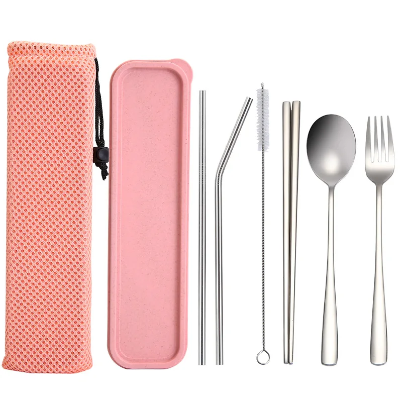 Portable 6 Pieces Flatware Set,Reusable 304 Stainless Steel Durable Travel Cutlery Set
Portable 6 Pieces Flatware Set,Reusable 304 Stainless Steel Durable Travel Cutlery Set