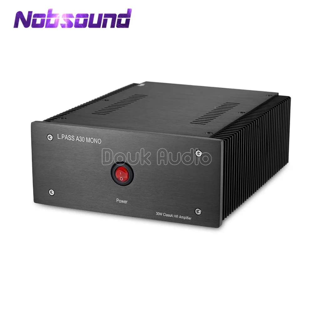 

Nobsound Hi-end Mono Channel Power Amplifier MOSFET Class A RCA Single-Ended / XLR Balanced 30W Power Amp Pass A30 Circuit
