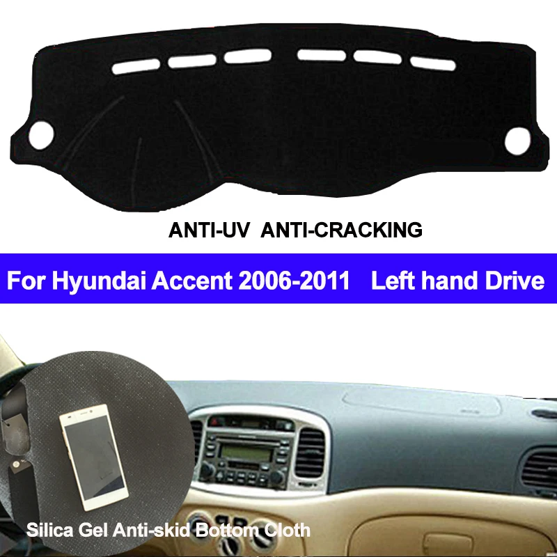 TAIJS Car Dashboard Cover Silicone Non-Slip Dash Mat Dash Pad DashMat Carpet For Hyundai Accent 2006 2007 2008 2009 2010 2011
TAIJS Car Dashboard Cover Silicone Non-Slip Dash Mat Dash Pad DashMat Carpet For Hyundai Accent 2006 2007 2008 2009 2010 2011