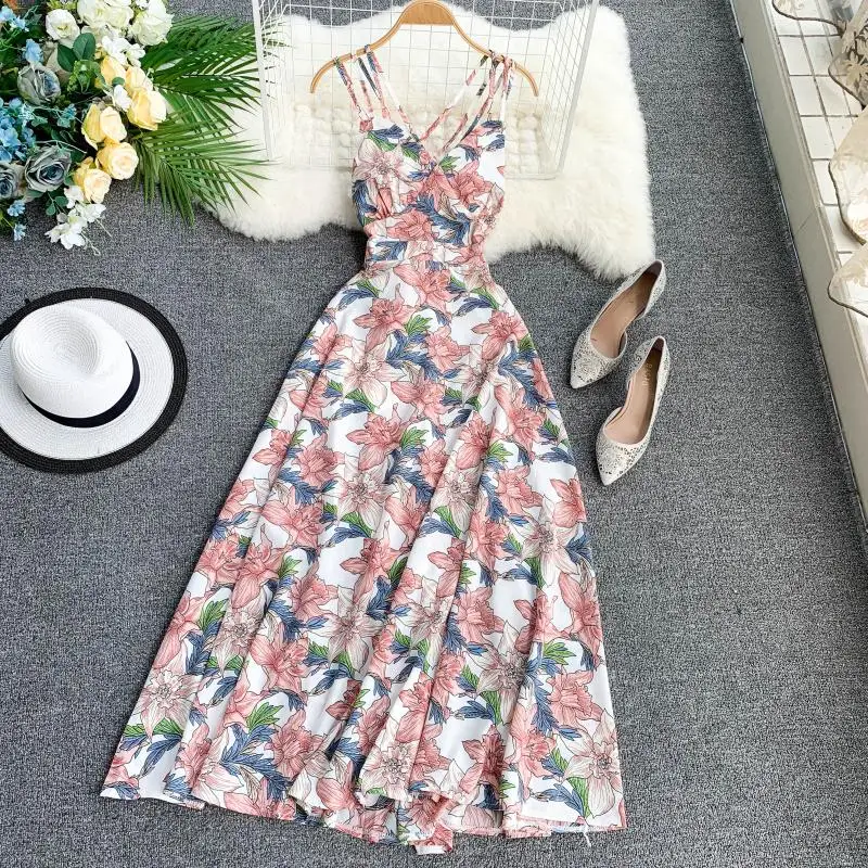 Bohemian Beach Style Summer Vestidos Women Back Hollow Out Print A-line Long Dresses 2019 Sexy High Waist Dress
Bohemian Beach Style Summer Vestidos Women Back Hollow Out Print A-line Long Dresses 2019 Sexy High Waist Dress